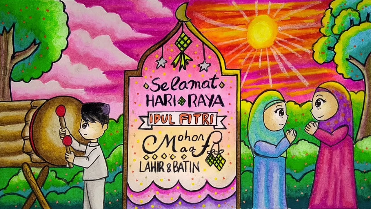 images Contoh Gambar Hari Raya Idul Fitri