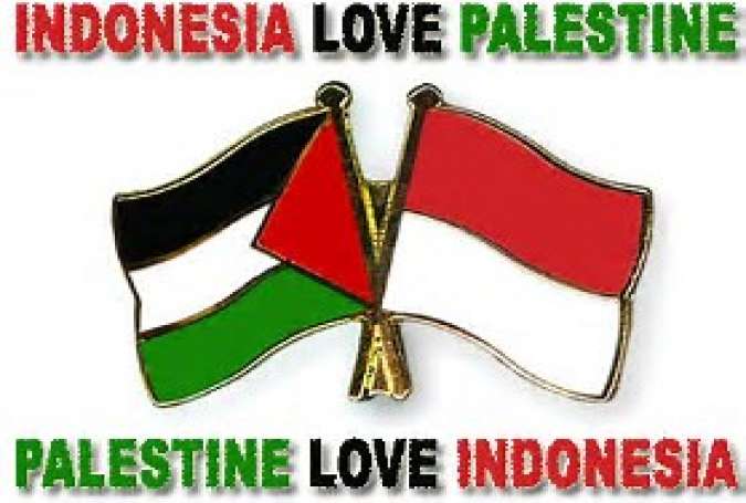 wallpapers Gambar Bendera Palestina Dan Indonesia Kartun