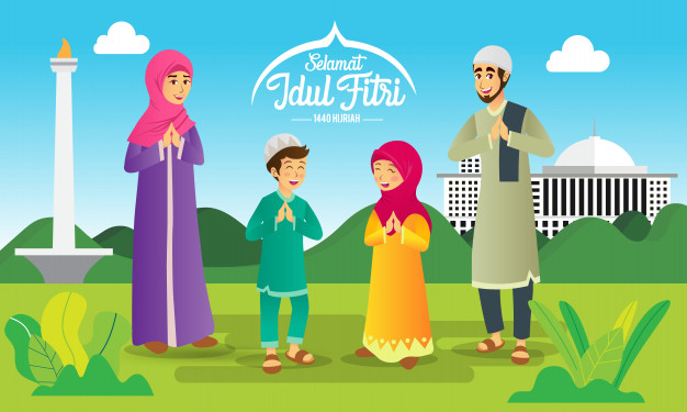 images Gambar Hari Raya Idul Fitri Kartun