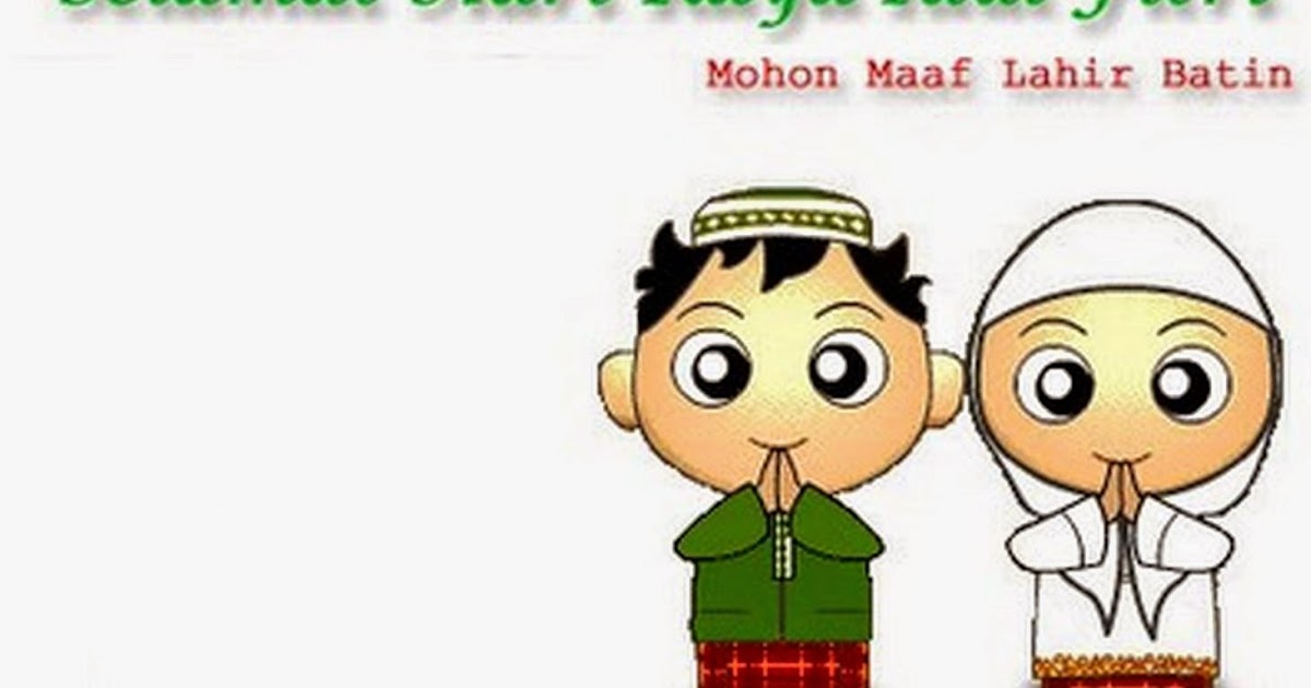 photo Gambar Hari Raya Idul Fitri Kartun