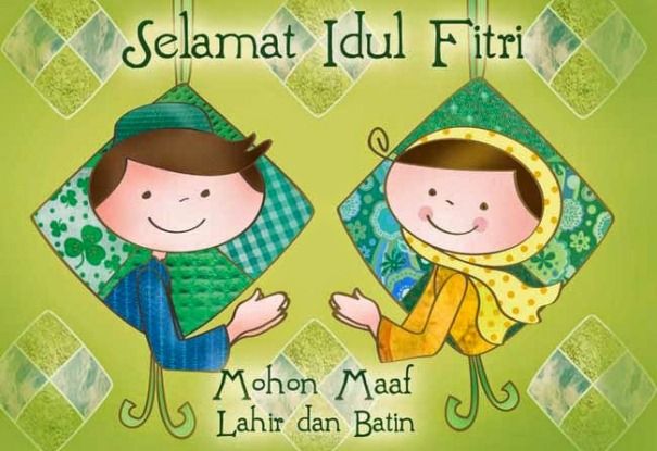 wallpapers Gambar Idul Fitri Kartun