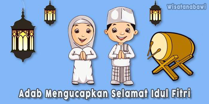 wallpapers Gambar Kartun Mengucapkan Selamat Hari Raya Idul Fitri