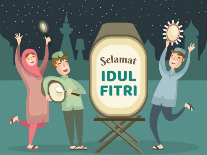 photo Gambar Kartun Selamat Idul Fitri