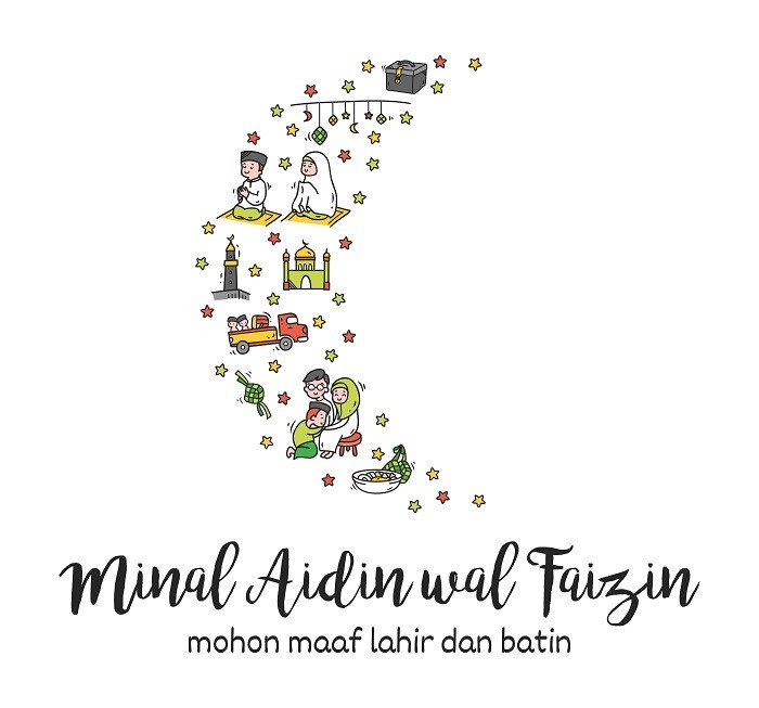 pic Gambar Minal Aidin Wal Faizin 2021