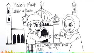 pix Mewarnai Gambar Selamat Idul Fitri