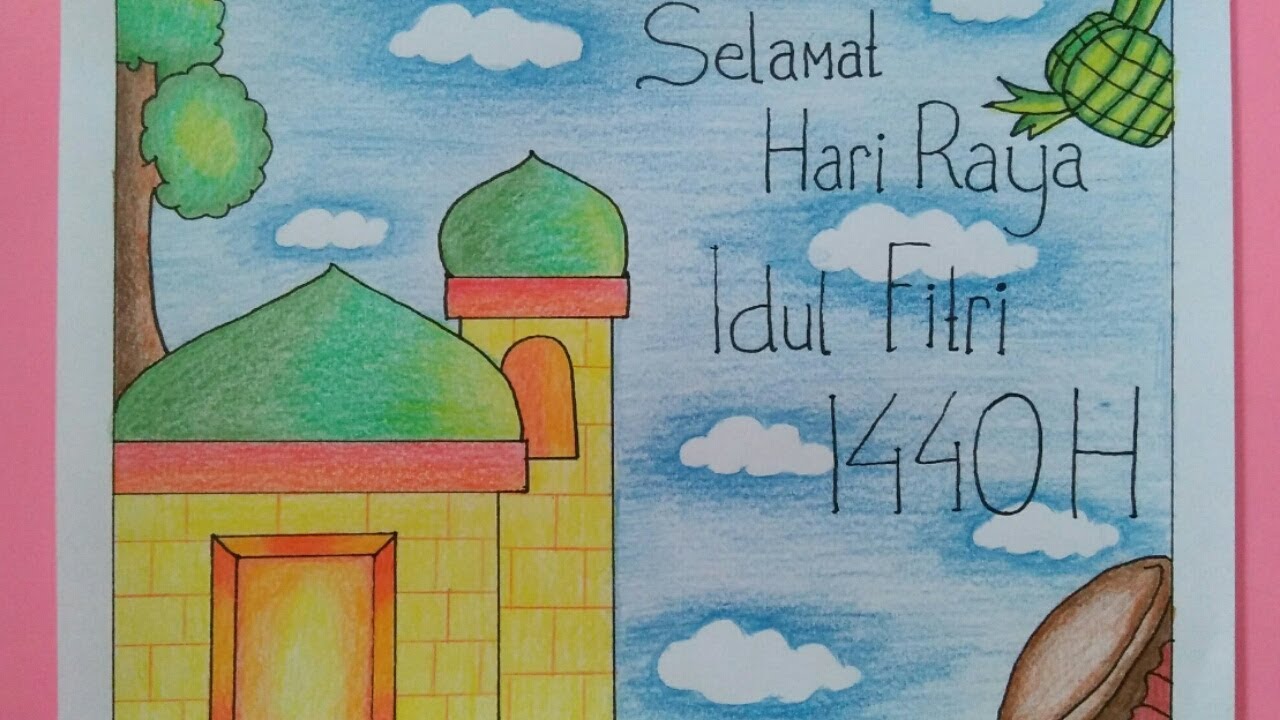 picture Sketsa Gambar Idul Fitri